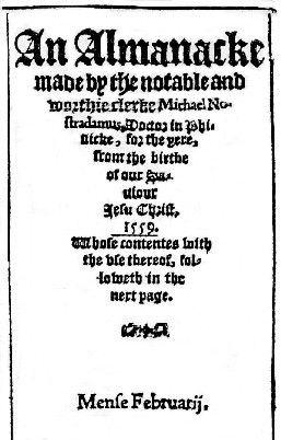 Almanach anglais pour 1559
