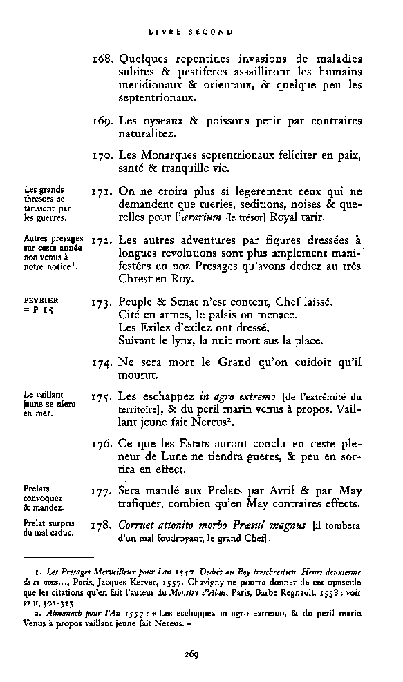 Almanach pour 1557 (février)